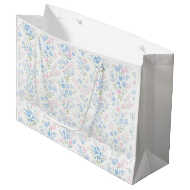Bolsa De Regalo Grande Tarta Floral (Angulo Anverso)