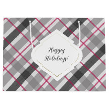 Tartan Balmoral Negro Gris Borgoña