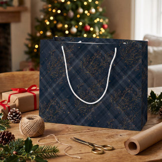 Bolsa De Regalo Grande Tartan de Patrimonio Invernal | Diamante de Noctur