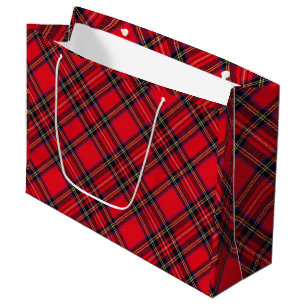 Bolsa De Regalo Grande Tartán de Stewart rojo