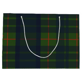 Bolsa De Regalo Grande Tartan Plaid Escocés Rojo Verde y Azul