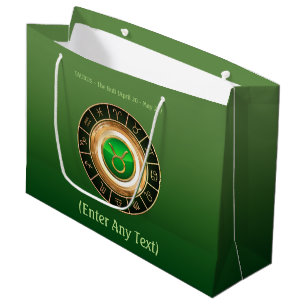 Bolsa De Regalo Grande Tauro - el Rótulo del zodiaco de Bull