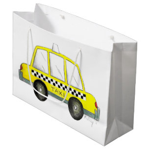 Bolsa De Regalo Grande Taxi NYC Amarillo Nueva York Cab al aire libre