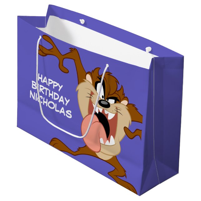 Bolsa De Regalo Grande TAZ™ | Sacar su lengua (Angulo Anverso)
