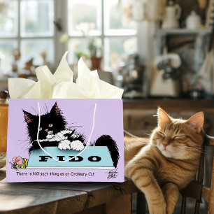 Bolsa De Regalo Grande Tazón de perro gatito de Tuxedo