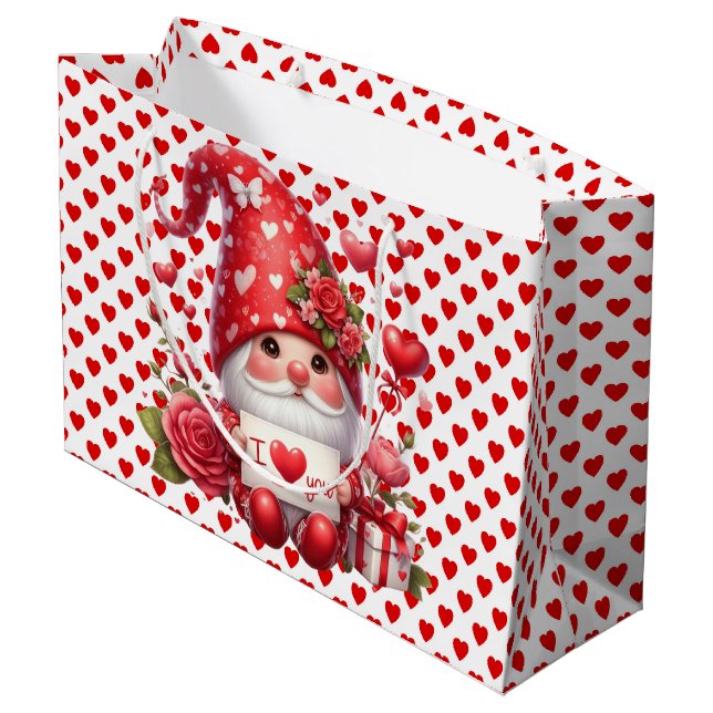 Bolsa De Regalo Grande Te Amo Gnomo  (Angulo reverso)