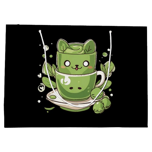 Bolsa De Regalo Grande té verde matón (Reverso)