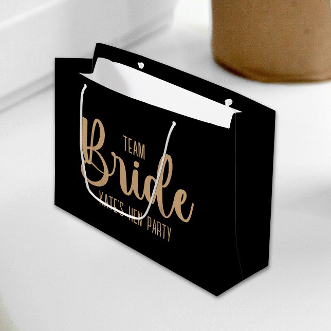 Bolsa De Regalo Grande Team Bride Elegant Bachelorette (Subido por el creador)
