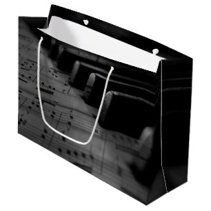 Bolsa De Regalo Grande Teclas de piano musicales