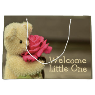Bolsa De Regalo Grande Teddy Bear Bienvenida Bebé