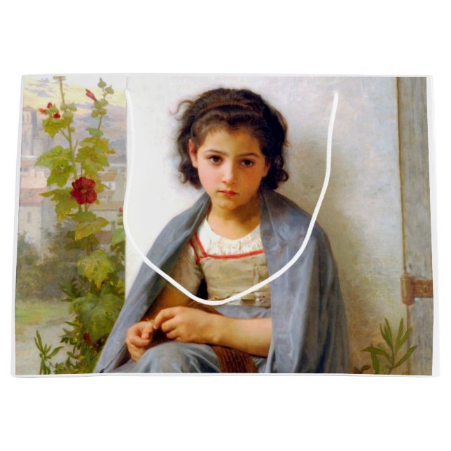 Bolsa De Regalo Grande Tejido chica, Bouguereau (Anverso)