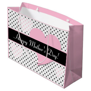 Bolsa De Regalo Grande Tejidos de cestería personalizados, Día de la Madr