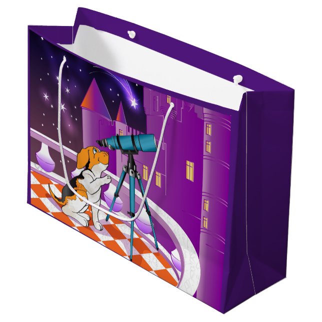 Bolsa De Regalo Grande telescopio de perros (Angulo Anverso)