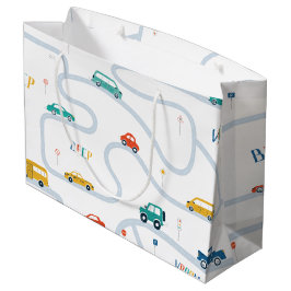Bolsa De Regalo Grande Tema de transporte Papel de envolvimiento de cumpl