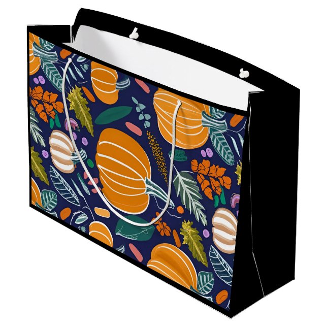 Bolsa De Regalo Grande Tema otoñal (Angulo reverso)