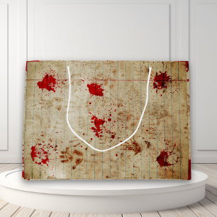 Bolsa De Regalo Grande Temor de sangre roja sangriento en Halloween