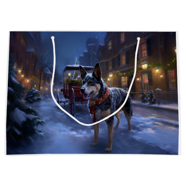 Bolsa De Regalo Grande Temporada festiva de Navidades de ganado australia (Anverso)