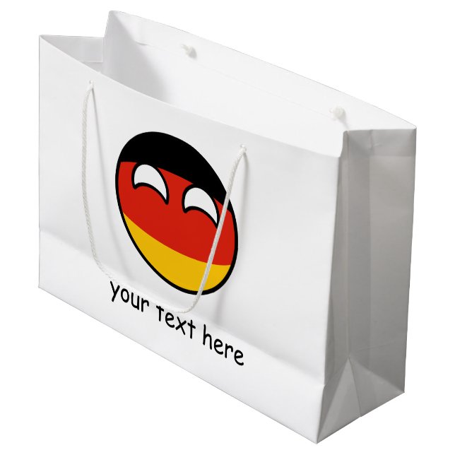 Bolsa De Regalo Grande Tendencia divertida Geeky Alemania Countryball (Angulo Anverso)