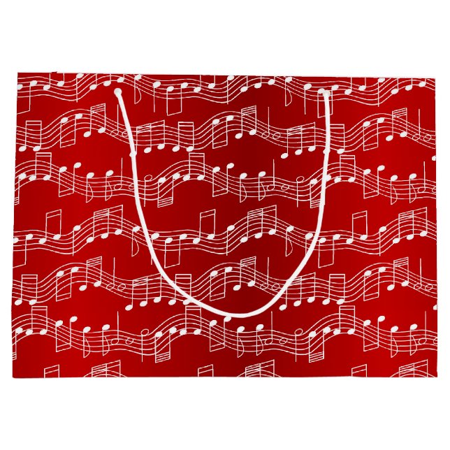 Bolsa De Regalo Grande Tenga navidad musical (Reverso)