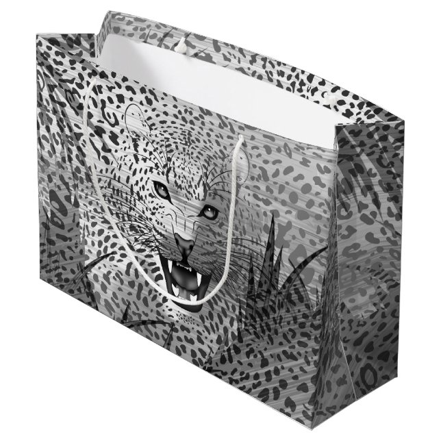 Bolsa De Regalo Grande Territorio leopardo 2 (Angulo reverso)