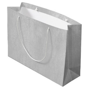 Bolsa De Regalo Grande Textura de imitación gris claro