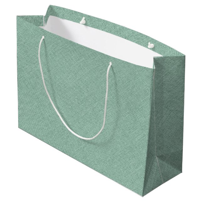 Bolsa De Regalo Grande Textura de imitación verde claro (Angulo reverso)