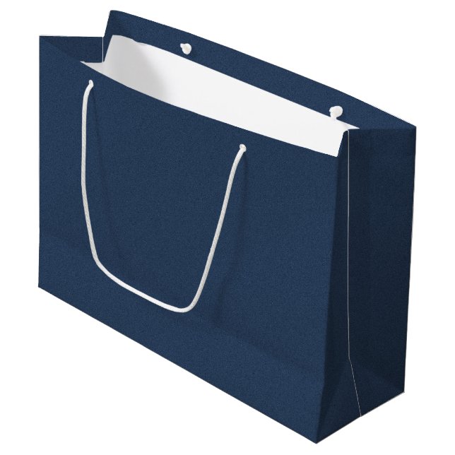 Bolsa De Regalo Grande Texturizada Azul Elegante P (Angulo Anverso)