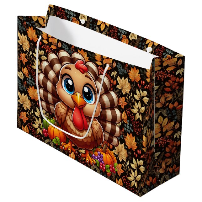 Bolsa De Regalo Grande Thanksgiving Turkey (Angulo Anverso)