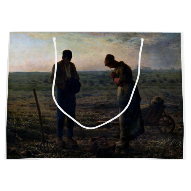 Bolsa De Regalo Grande The Angelus, Jean-Francois Millet, 1857-1859 (Anverso)