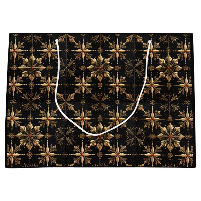 Bolsa De Regalo Grande The Elegant Christmas - Black (Anverso)