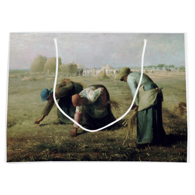 Bolsa De Regalo Grande The Gleaners, Jean-Francois Millet, 1857 (Anverso)