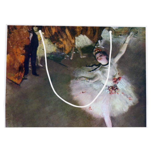 Bolsa De Regalo Grande The Star, Ballerina, Edgar Degas, 1878 (Reverso)