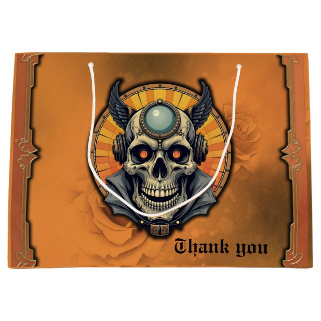 Bolsa De Regalo Grande The winged skull.  (Anverso)