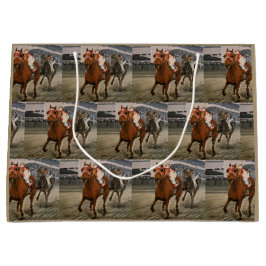 Bolsa De Regalo Grande Thoroughbred Champion Racehorse Wins Race