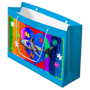 Bolsa De Regalo Grande Tiburón autista