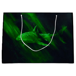 Bolsa De Regalo Grande Tiburón Verde