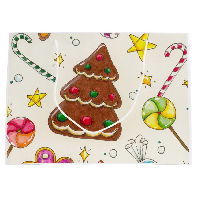 Bolsa De Regalo Grande Tiempo de navidades (Anverso)