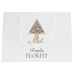 Bolsa De Regalo Grande Tienda de árboles de Navidad Boutique Floristería 