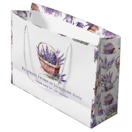 Bolsa De Regalo Grande Tienda de Flores de Acuarela Elegante y Moderna