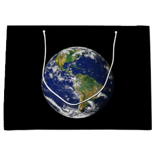 Bolsa De Regalo Grande TIERRA del PLANETA del bolso grande del regalo del