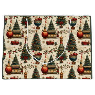 Bolsa De Regalo Grande Timeless Christmas Vibes
