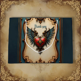 Bolsa De Regalo Grande Timeless love, surreal elegance in steampunk style