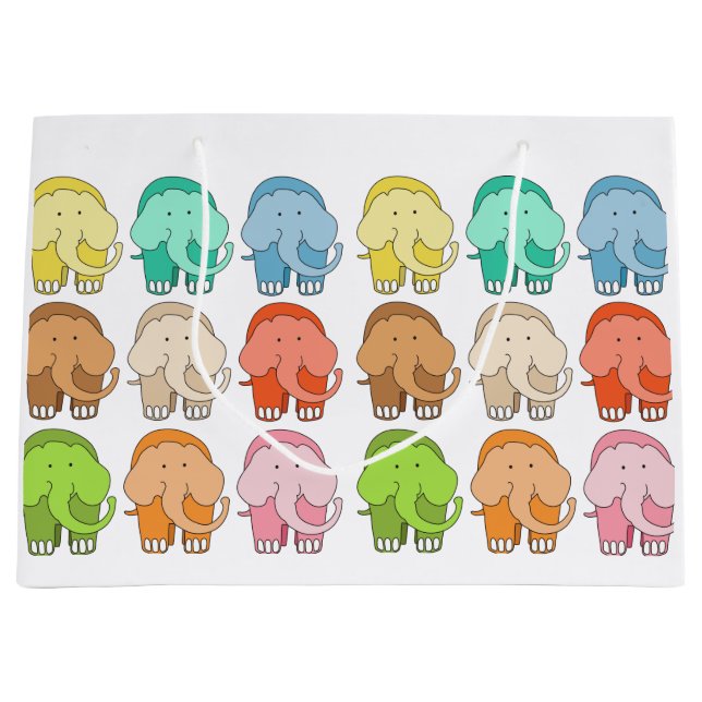 Bolsa De Regalo Grande Tippy Toes Elephant (Anverso)