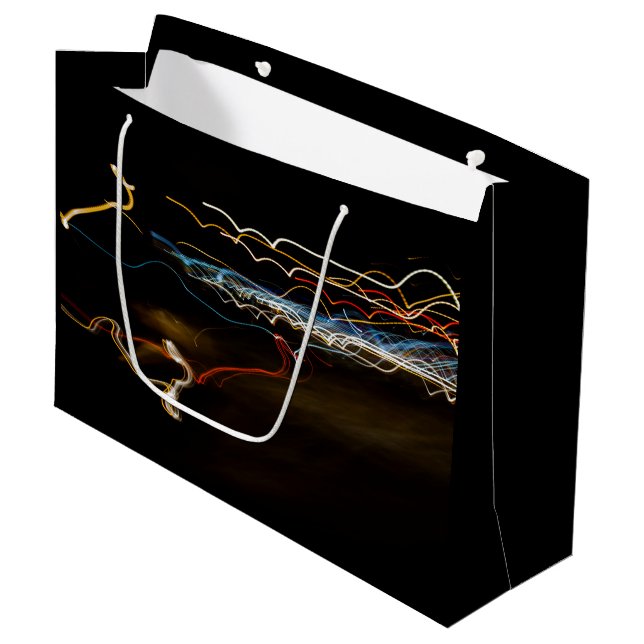 Bolsa De Regalo Grande tirador negro (Angulo Anverso)