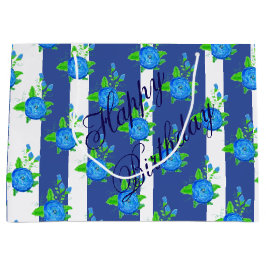 Bolsa De Regalo Grande Tiras Y Rosas