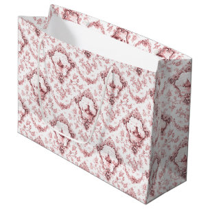 Bolsa De Regalo Grande Toalla floral grabada con molino de viento y barco