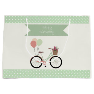 Bolsa De Regalo Grande Toda bicicleta propiedad al cumpleaños