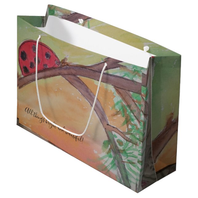 Bolsa De Regalo Grande todas las cosas brillantes y hermosas (Angulo Anverso)