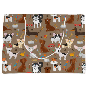 Bolsa De Regalo Grande Todos los perros adorables