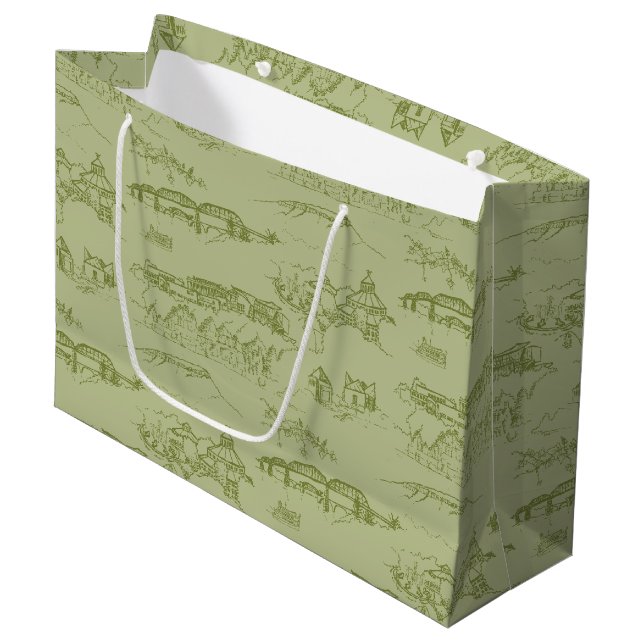Bolsa de regalo grande Toile de Chattanooga (Angulo Anverso)